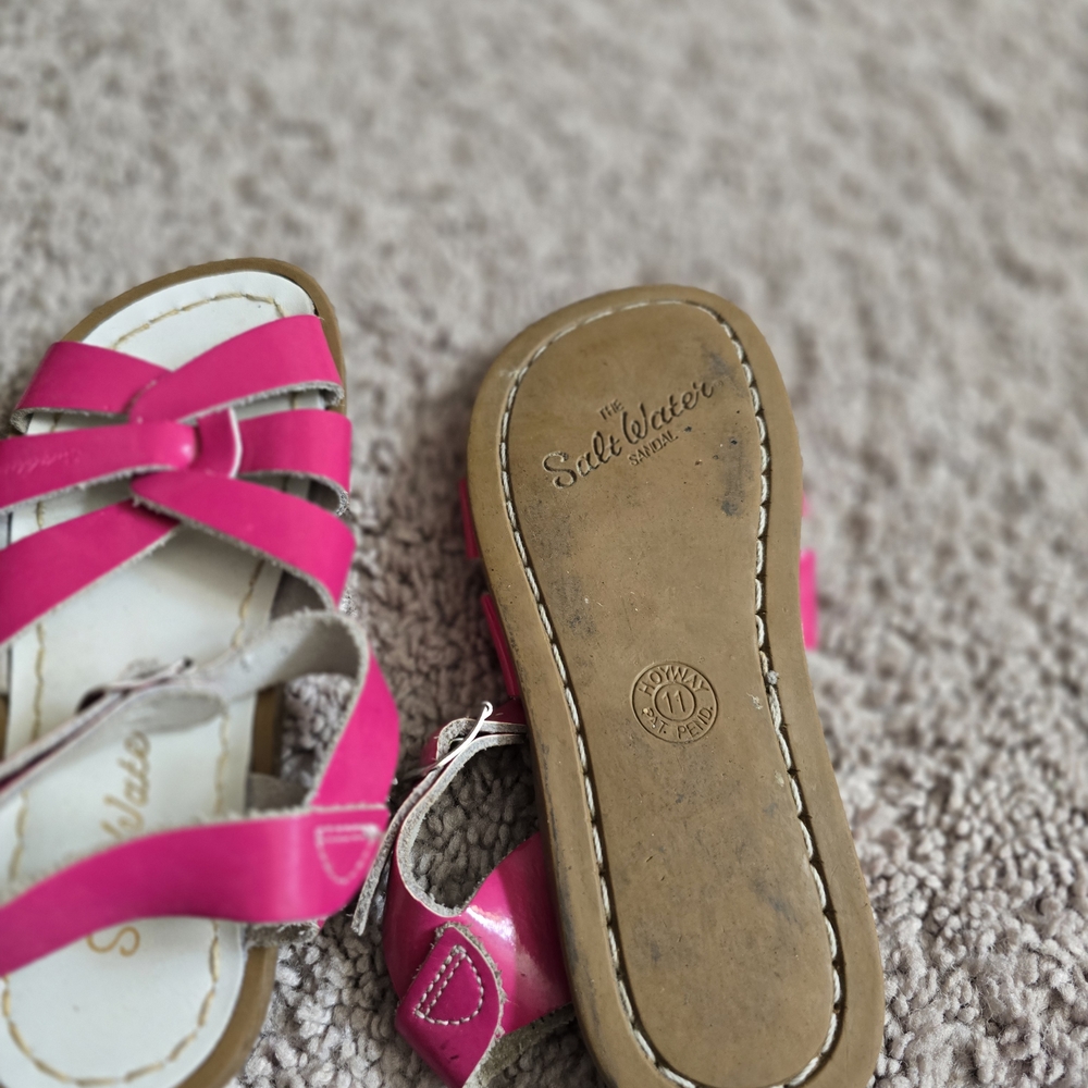 Salt Water Sandals by Hoy - Vibrant Pink Kids Sandals